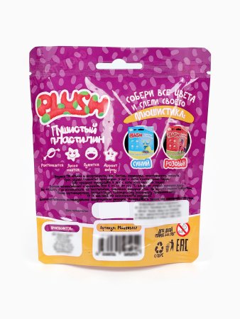 Набор для лепки PLUSH Пушистый пластилин 80 г в ассортименте AS-PL02201817