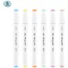 Набор маркеров для скетчинга MESHU 06 цв пастельные цвета RE-MS_38250