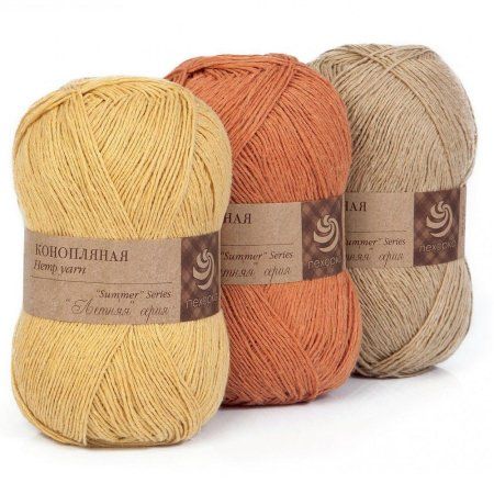 Пряжа Пехорская ПТ "Конопляная" 70% хлопок, 30% конопля 50 г 280 м ± 14 м