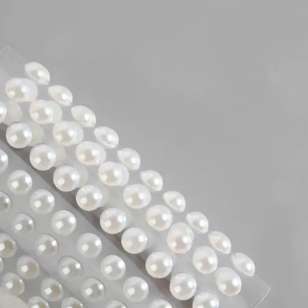 Жемчуг для декора на клеевой основе d=6 мм набор 100 шт АУ SIM-9762405 Жемчуг для декора на клеевой основе d=6 мм набор 100 шт АУ SIM-9762405