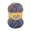Пряжа ADELIA Nelly 70% шерсть, 30% акрил 1 х 100 г 100 ± 5 м №27 морская волна-желтый-фуксия ADE-NEL-27