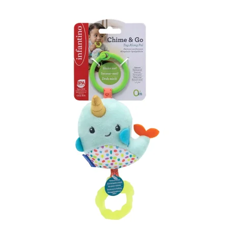 Подвесная игрушка-погремушка Infantino "Нарвал" 0м+ UT-301058