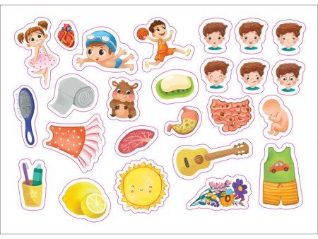 Книга: Книга с липучками. Тело человека ROS-41511 Книга: Книга с липучками. Тело человека ROS-41511