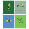 Тетрадь 48л. A5 клетка MESHU "Avocadreams" матовая ламинация, выборочный УФ-лак RE-MS_43124