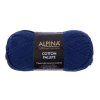 Пряжа ALPINA Cotton Pallete 50% хлопок, 50% акрил 1 х 50 г 205 ± 5 м №20 т.синий ALP-COP-20