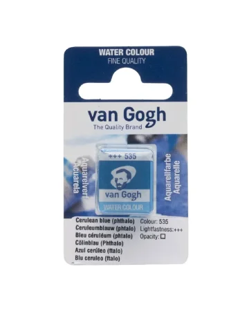 Краска акварельная VAN GOGH кювета №535 Лазурно-синий фталоцианин new MP20865351