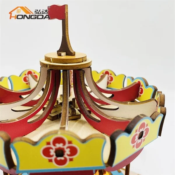 3D пазл Музыкальная шкатулка: Вращающаяся карусель HD-MB004