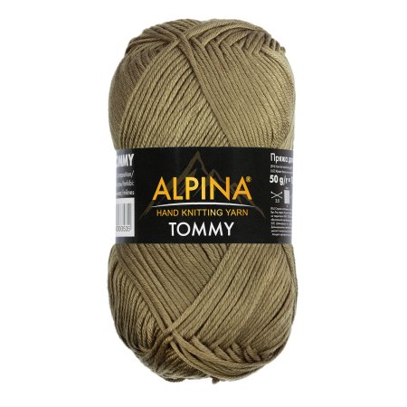 Пряжа ALPINA Tommy 100% микнес 1 х 50 г 130 ± 10 м №034 оливковый ALP-TOM-034