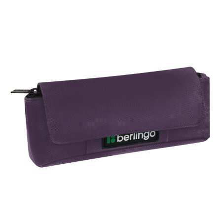 Пенал мягкий Berlingo "Purple focus" 215 x 90 x 45 мм, 1 отделение, полиэстер, внутренний органайзер, магнит RE-BR-PM-080502