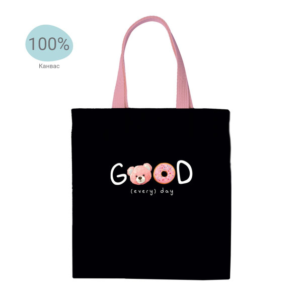 Сумка-шоппер MESHU "Good" 33 x 40 см, канвас RE-MS_50133