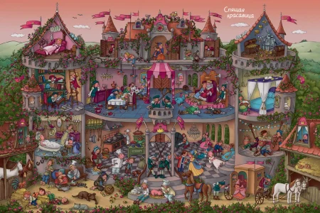 Книга: Любимые сказки. Виммельбух ROS-37943