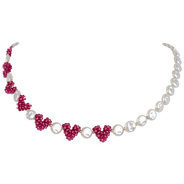 Набор для бисероплетения KLART "Чокер. Яркие сердечки" 11-508