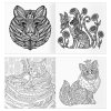 Раскраска для взрослых 228 x 228 мм ТРИ СОВЫ "Антистресс-терапия. Такие разные кошки" 64 стр., склейка RE-Pск64_63513