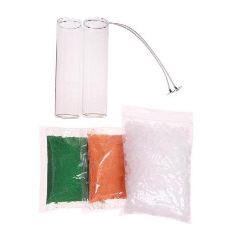 Набор для создания восковых свечей. Серия "Песочные свечи" набор №7 "Зеленый-оранжевый" SIM-2011349