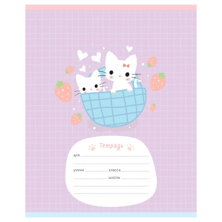 Тетрадь 12л. A5 клетка MESHU "Little kitty" RE-MS_50150/1