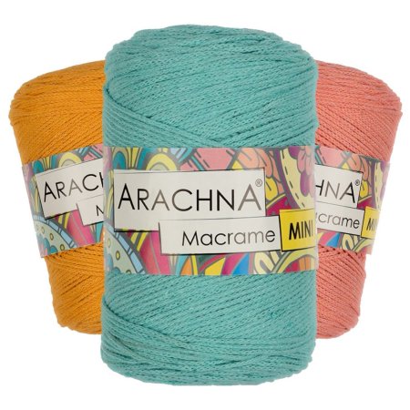 Пряжа ARACHNA Macrame Mini 80% хлопок, 20% полиэстер 250 г 200 м