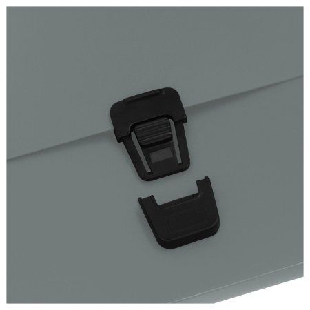 Папка-портфель 1 отделение А4 СТАММ "Стандарт" 1000 мкм, на замке, пластик, серая RE-ММ-30896