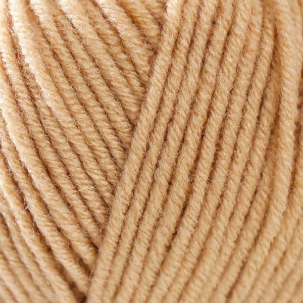 Пряжа Камтекс КТ "Детская забава" 80% акрил, 20% микрофибра 1 x 50 г 140 м 006 беж.свет KAM-ZABAV-006