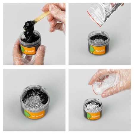 Набор для создания слайма ТРИ СОВЫ Slime party "Dark Girl" черный, наполнение - шарики и блестки, аромат кола, картонная коробка RE-557