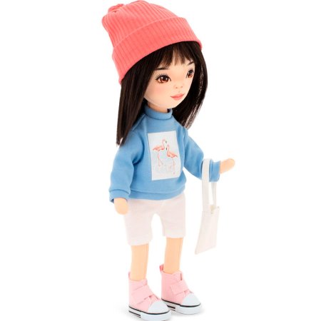 Мягкая игрушка ORANGE TOYS LILU в голубой толстовке 32 см. Серия: Спортивный стиль ORT-SS04-28