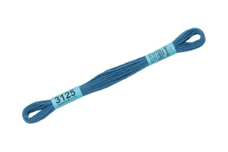 Нитки для вышивания GAMMA мулине (3071-3172) 8 м №3125 св.св.синий MG-3125