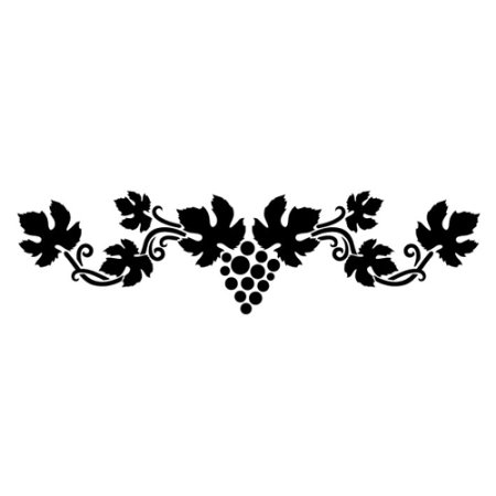 Трафарет СОНЕТ Бордюр виноградная лоза 10 x 25 см, пластиковый NP-13746602