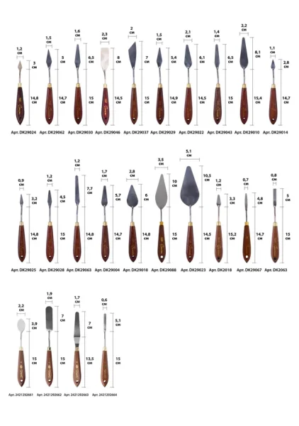 Мастихин СОНЕТ деревянная ручка 11.1 см, лезвие металл 10 x 3.5 см, №25 (1028) NP-DK29088