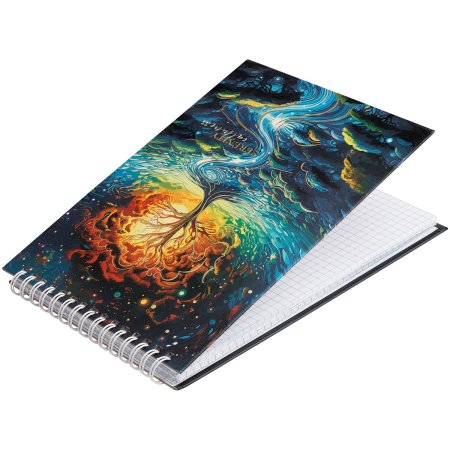 Блокнот A5 80л. BG "Сказочный мир" твердая обложка, глянцевая ламинация, тиснение фольгой, на гребне RE-Бт5гр80_лг_тф_12775