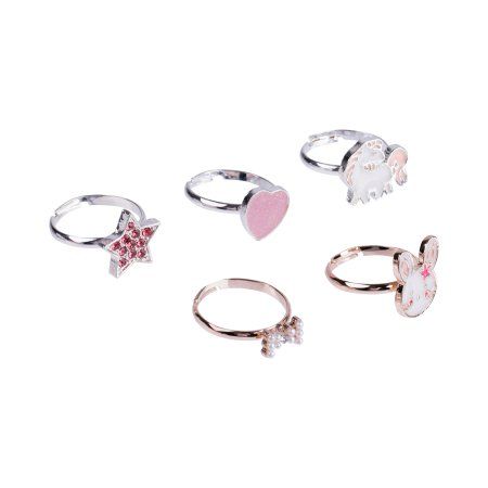 Набор колец MESHU "Princess" бижутерия, 5 шт, картонный бокс с ручкой RE-MS_60724