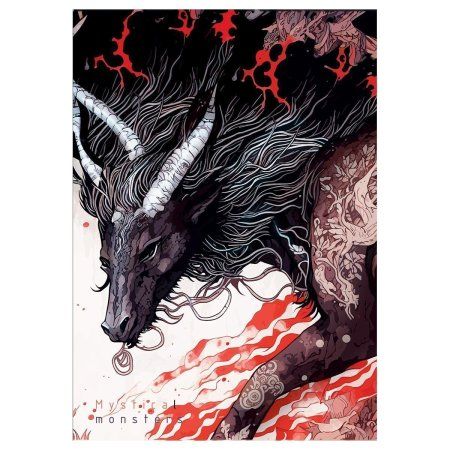 Тетрадь 48л. A5 клетка Greenwich Line "Mystical monster" матовая ламинация, ЕВРО RE-NS48-52062