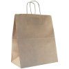 Пакет бумажный "Крафт" с кручеными ручками 24 x 14 x 28 см 70 г/м2 RE-108-039