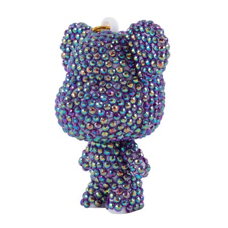 Кристальная (алмазная) мозаика ФРЕЯ брелок "Фиолетовый мишка" 5.5 х 6.5 см ALVF-005