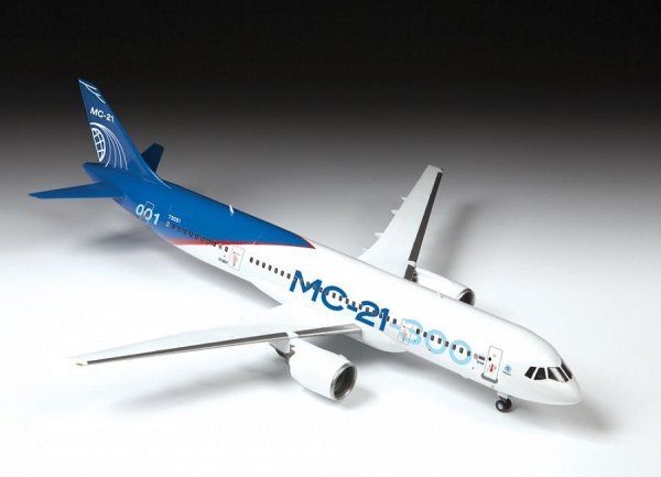 Сборная модель: Пассажирский авиалайнер "МС-21-300", З-7033