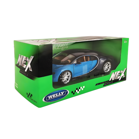 Машинка WELLY 1:24 Bugatti Chiron, синий IT-24077W