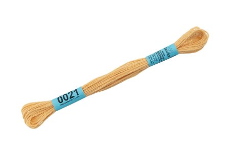 Нитки для вышивания GAMMA мулине (0001-0206) 8 м №0021 св.роз-желтый MG-0021