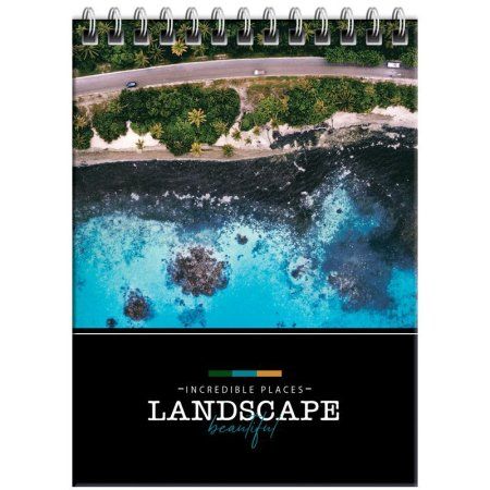 Блокнот А6 80л. ArtSpace "Путешествия. Incredible places" на гребне, глянц. ламинация, твердая обложка RE-Бт6к80гр_27949