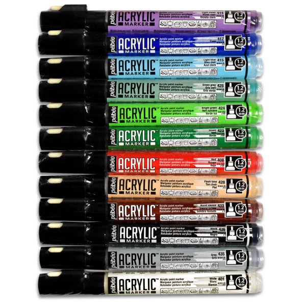 Маркер акриловый PEBEO Acrylic Marker 1.2 мм перо круглое