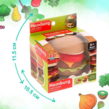 Набор продуктов "Гамбургер" пластик SIM-2621129