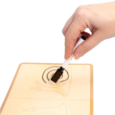 Развивающая игра: Пиши-стирай двумя руками" (18 карточек) KOR-05068