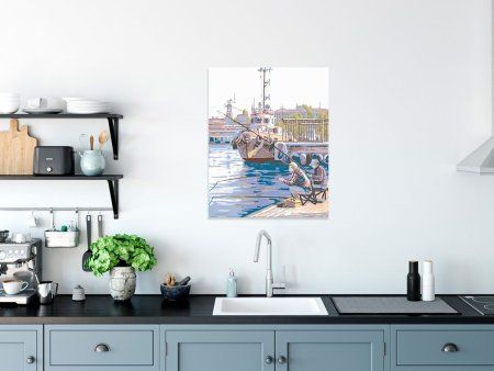 Набор для раскрашивания по номерам (холст на подрамнике) ФРЕЯ 50 х 40 см "Рыбалка на причале" PNB/PL-010 Набор для раскрашивания по номерам (холст на подрамнике) ФРЕЯ 50 х 40 см "Рыбалка на причале" PNB/PL-010