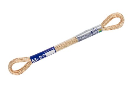 Нитки для вышивания GAMMA мулине NM металлик 8 м золотой MG-М-27