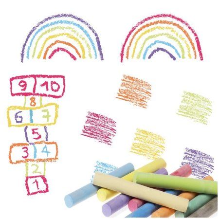 Мелки цветные JOVI 10 цв круглые RE-1020