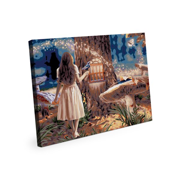 Набор для раскрашивания по номерам (со светодиодами) ФРЕЯ 50 х 40 см "Чудо-лес" PNB/PLDD-386