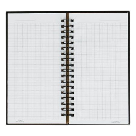 Записная книжка 95 x 175 мм 96л. MESHU "Black cat" на гребне, мат. ламинация, твердая обложка, тиснение фольгой RE-MS_52916
