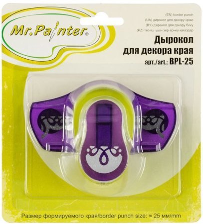 Дырокол для декора края Mr.Painter 2.5 см 06 "Петельки" BPL-25-06