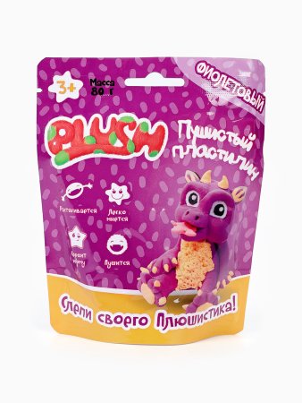 Набор для лепки PLUSH Пушистый пластилин 80 г в ассортименте AS-PL02201817