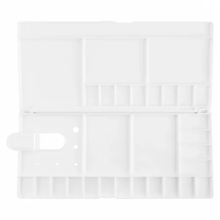 Палитра для акварели с крышкой СОНЕТ пластик, 30 x 14 см, 29 ячеек NP-461302073