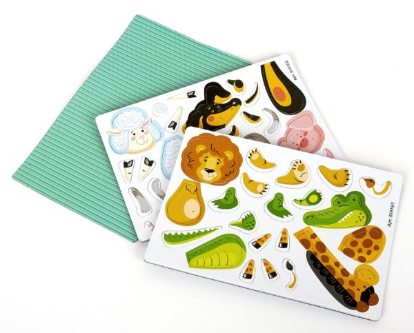 Магнитная игра "Всякая всячина. Зоопарк" 7 зверей KOR-01915