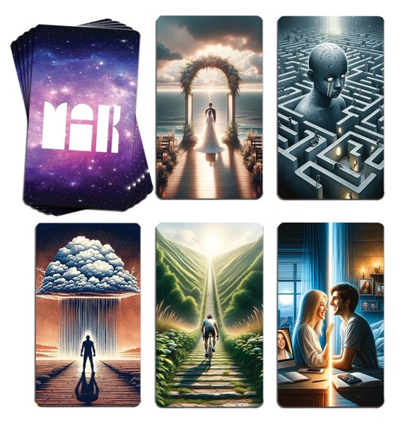 Настольная игра трансформационная "Зов подсознания" игровое поле, 102 карты: 50 МАК, 52 эмоции SIM-10390901