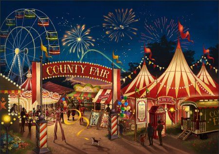 Пазл 1500 элементов ФРЕЯ "Ярмарка" PZL-1500/06